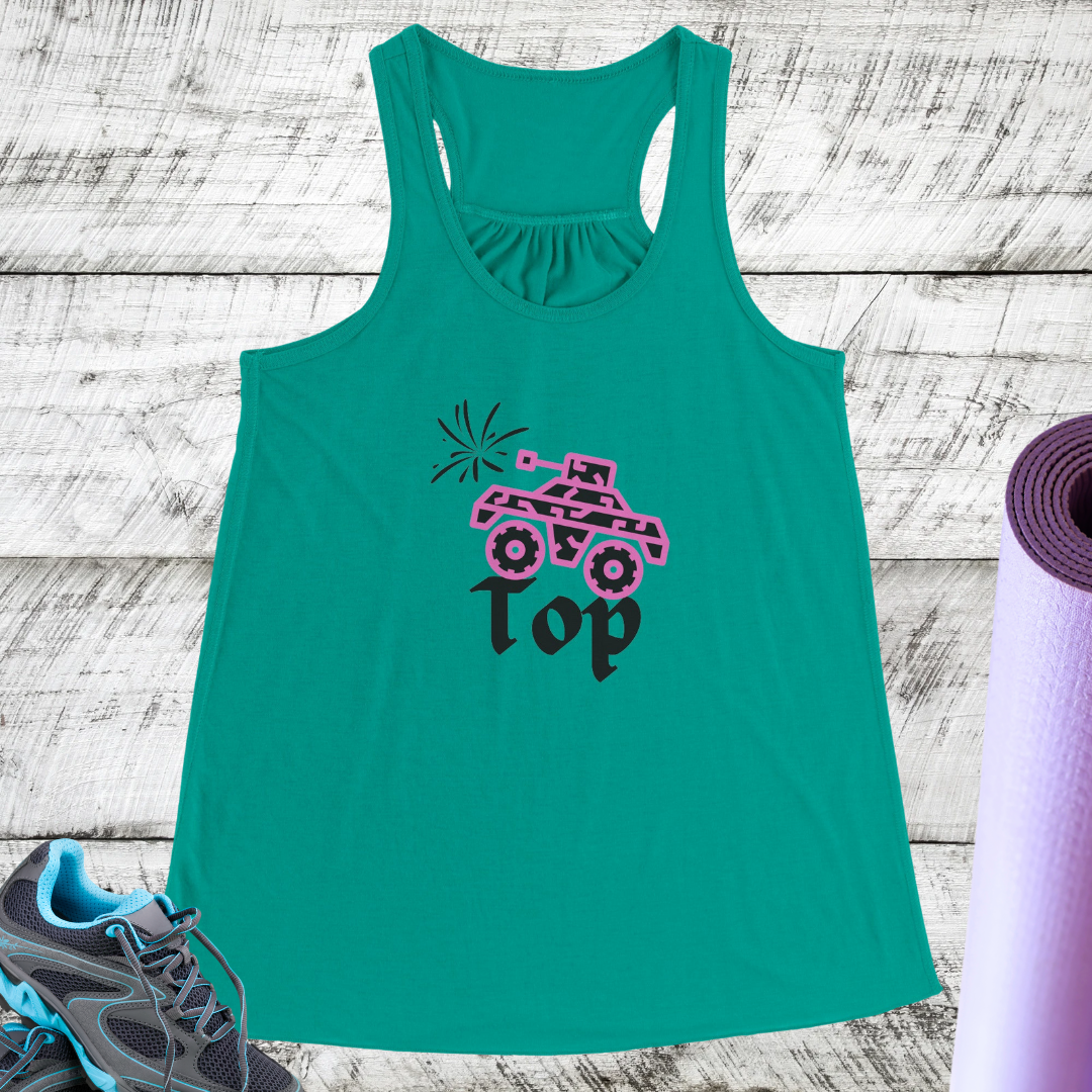 Women's Workout Tank Top, Comfy Yoga Top, Cute Flowy Tank Top, Women's Fitness Exercise Tank Top, Summer Beach Top, Funny Hiking Tank Top