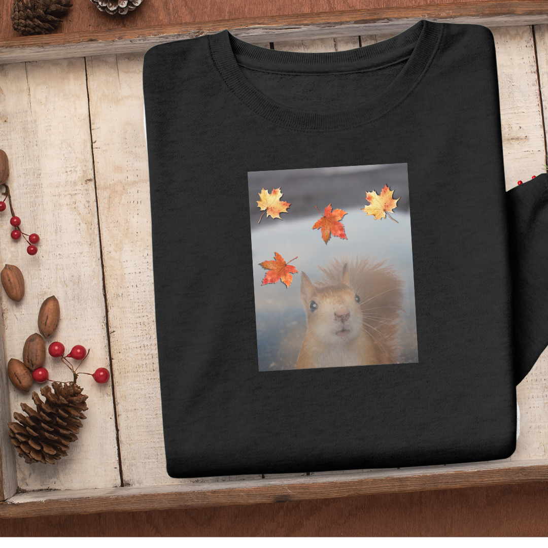 Squirrel Sweatshirt, Squirrel Lover Crewneck Sweater, Cute Squirrel Apparel, Gift for Squirrel Mom, Squirrel Whisperer Fall Sweater