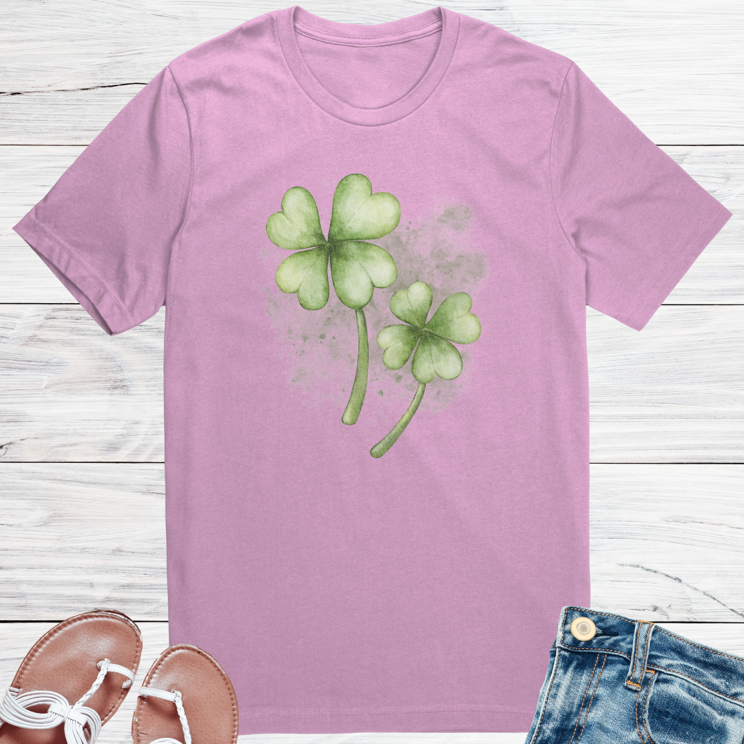St Patrick's Day Shirt, Shamrock Lucky Tshirt, St Paddy's Day Irish Clothing, Cute Clover Shirt, Gift for Gardener, Nature Lover Gift