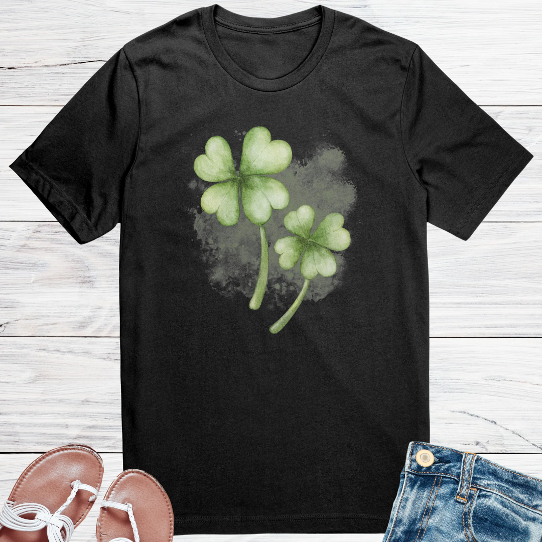 St Patrick's Day Shirt, Shamrock Lucky Tshirt, St Paddy's Day Irish Clothing, Cute Clover Shirt, Gift for Gardener, Nature Lover Gift