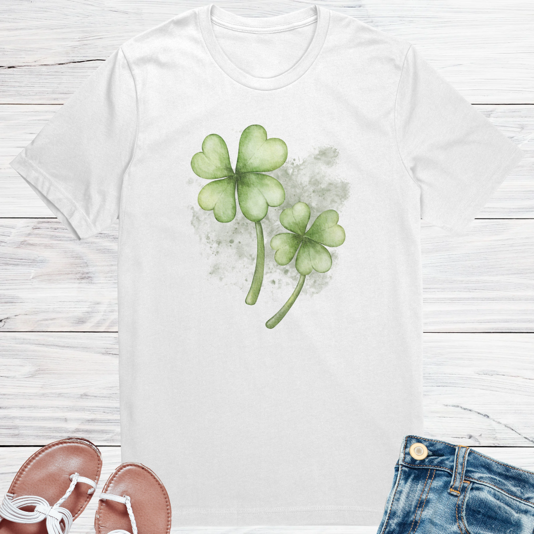 St Patrick's Day Shirt, Shamrock Lucky Tshirt, St Paddy's Day Irish Clothing, Cute Clover Shirt, Gift for Gardener, Nature Lover Gift