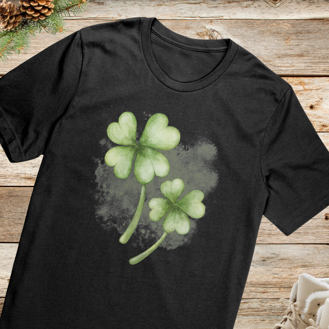 St Patrick's Day Shirt, Shamrock Lucky Tshirt, St Paddy's Day Irish Clothing, Cute Clover Shirt, Gift for Gardener, Nature Lover Gift