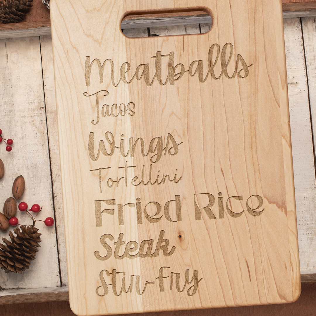 Kitchen Cutting Board, Home Decor, New Home Gift, Housewarming Gift, Gift for Mom, Cookbook Lover