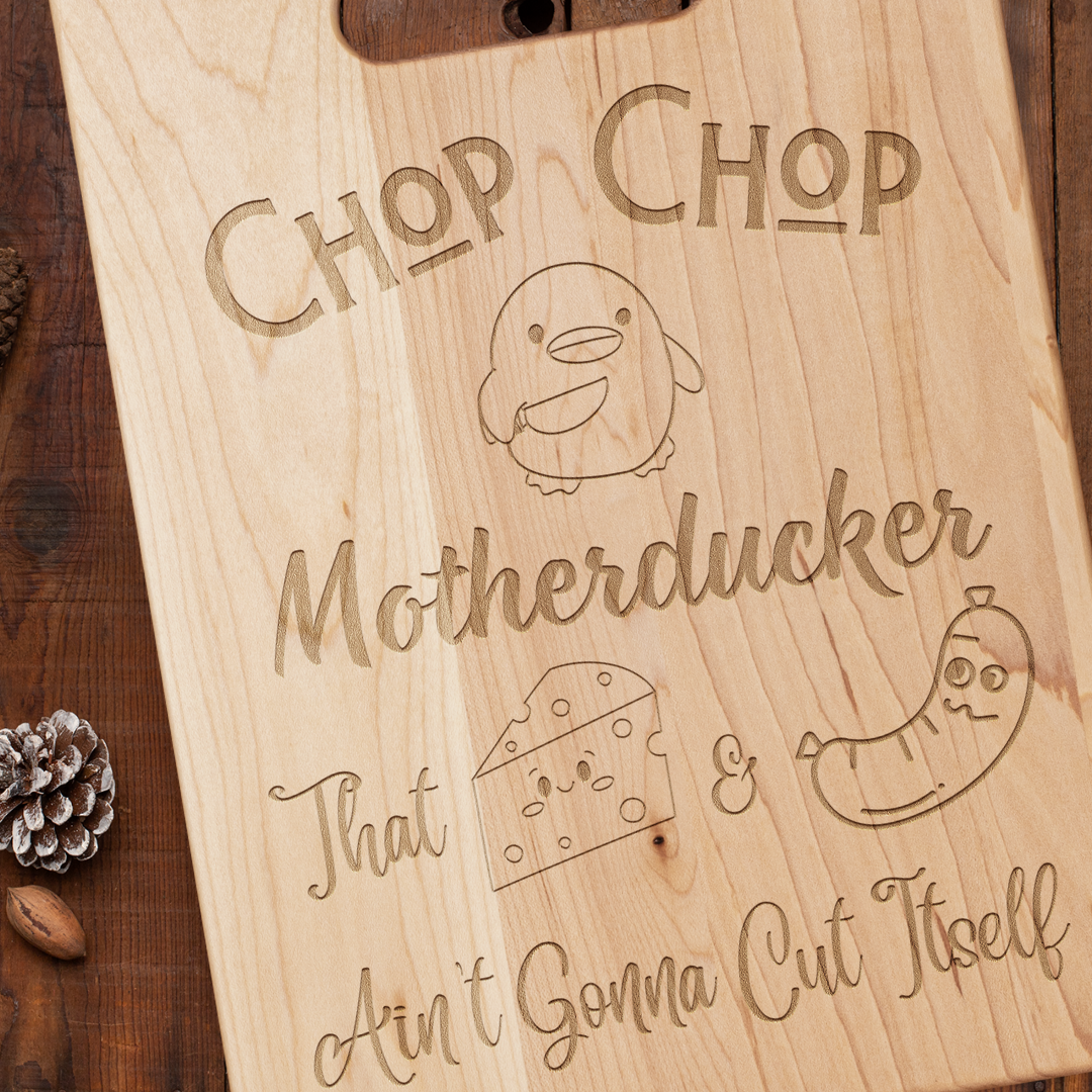 Funny Cutting Board, Humor Kitchenware, Housewarming Gift, Wedding Gift, New Home Gift, Gift for Mother's Day