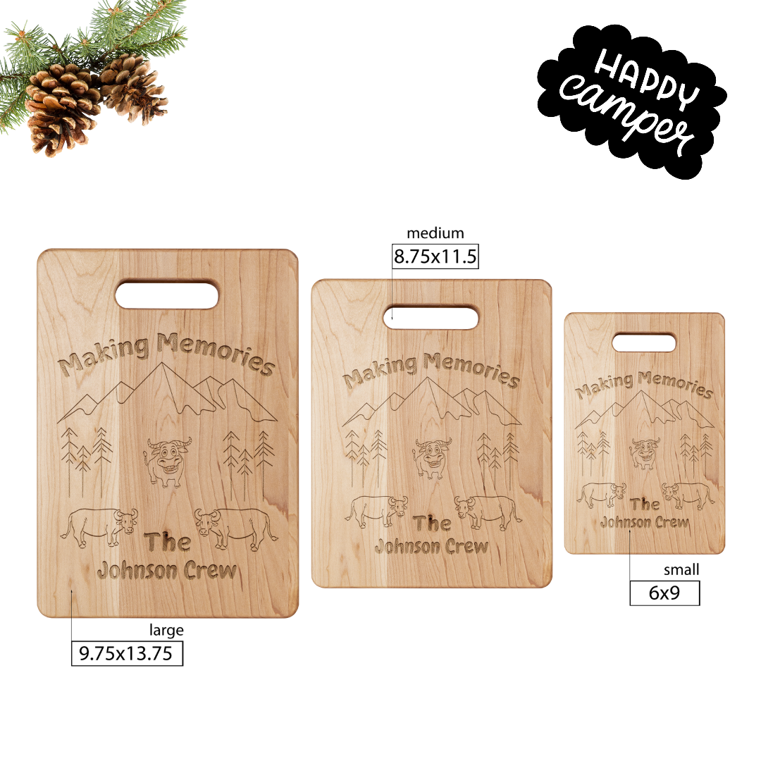 Making Memories Camping Gear, Camping Accessories, Camper Gift, RV Accessories, Caravan Gift, National Park Lover, Bison Lover Gift