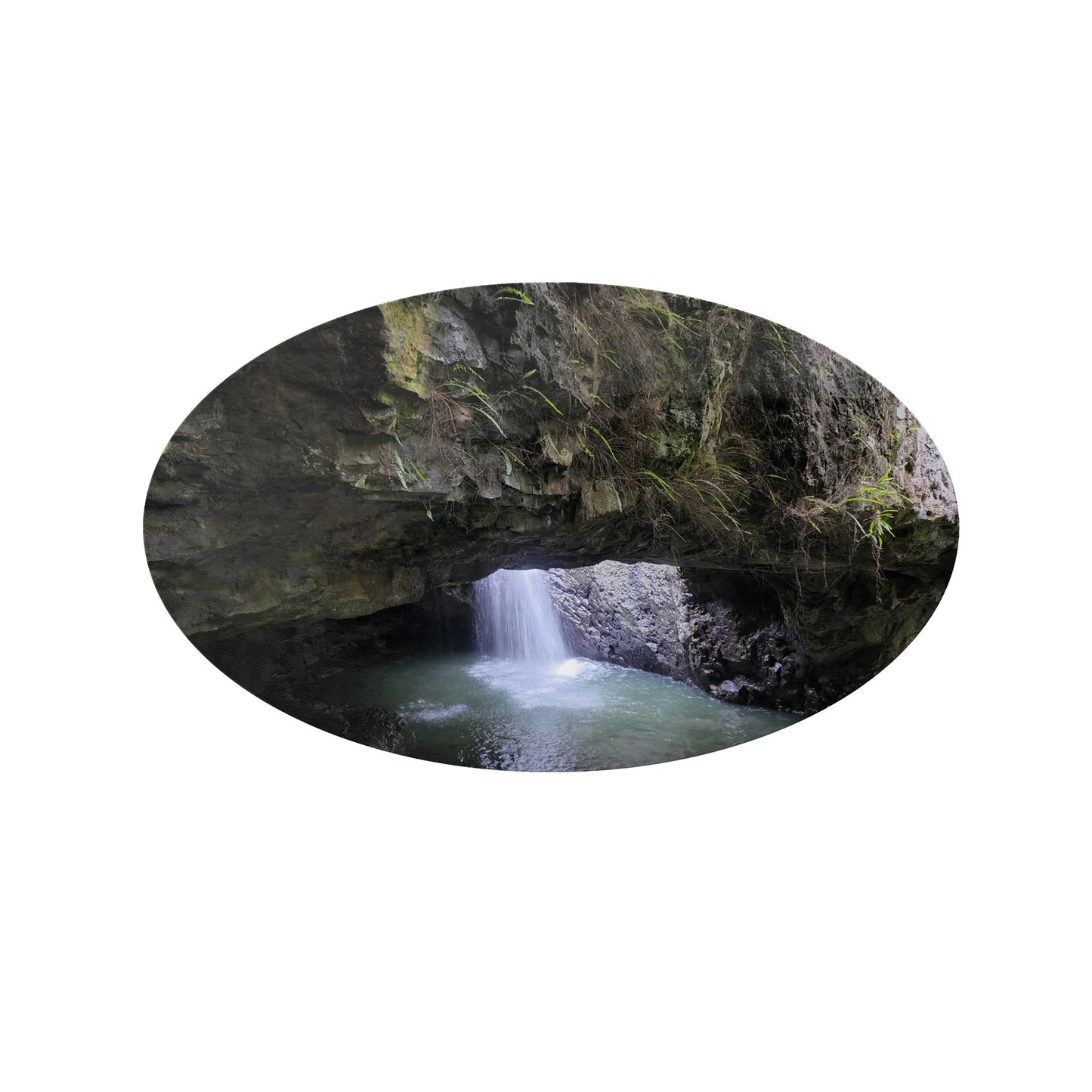 Natural Bridge Springbrook Sticker, Waterfall Sticker, Bucket List Photo, Vision Board Ideas, Vacation Travel Sticker, Australian Landmark Holiday Places