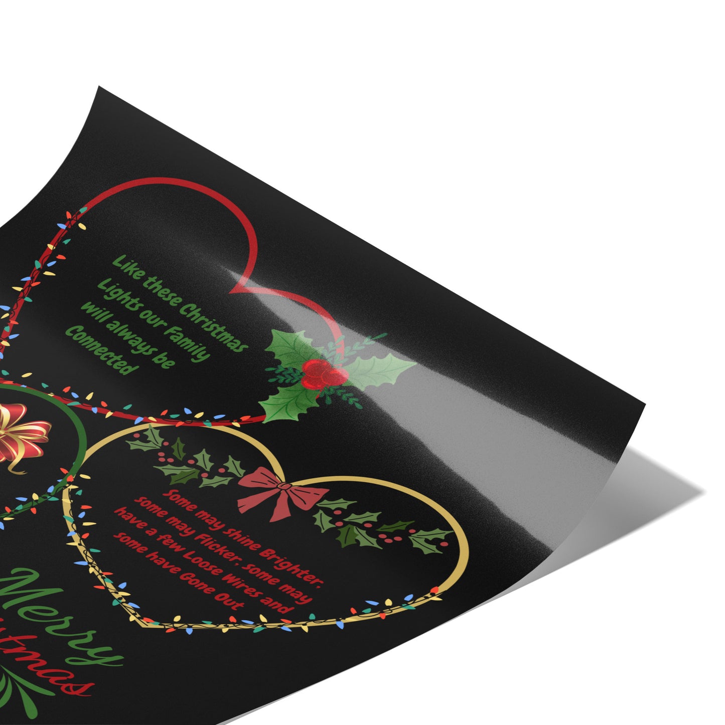 Personalized Christmas Wall Hanging Decor, Heartfelt Family Xmas Decoration, Christmas Gift for Grandmother, Gift for Mom