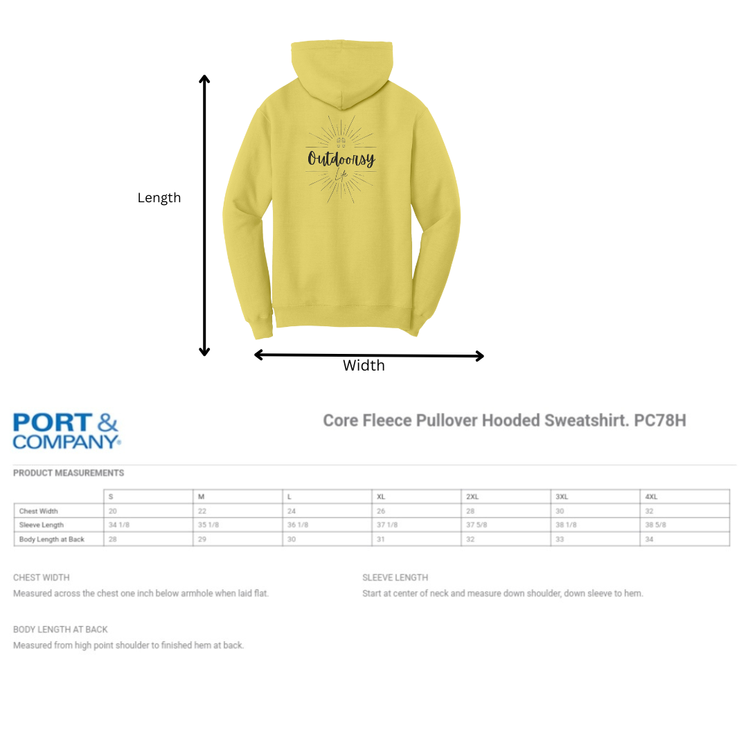 Outdoorsy Life Hoodie, Outdoors Hooded Sweatshirt, Hiking Hoodie, Forest Sweatshirt, Adventure Hoodie, Nature Lover Gift, Gift for Campers