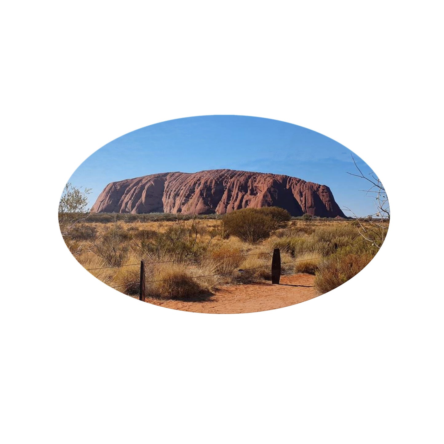 Uluru Sticker, Bucket List Sticker, Australian Outback Sticker, Australian Landmark Holiday Photo, Travel Sticker, Vacation Photo, Gift for Traveler