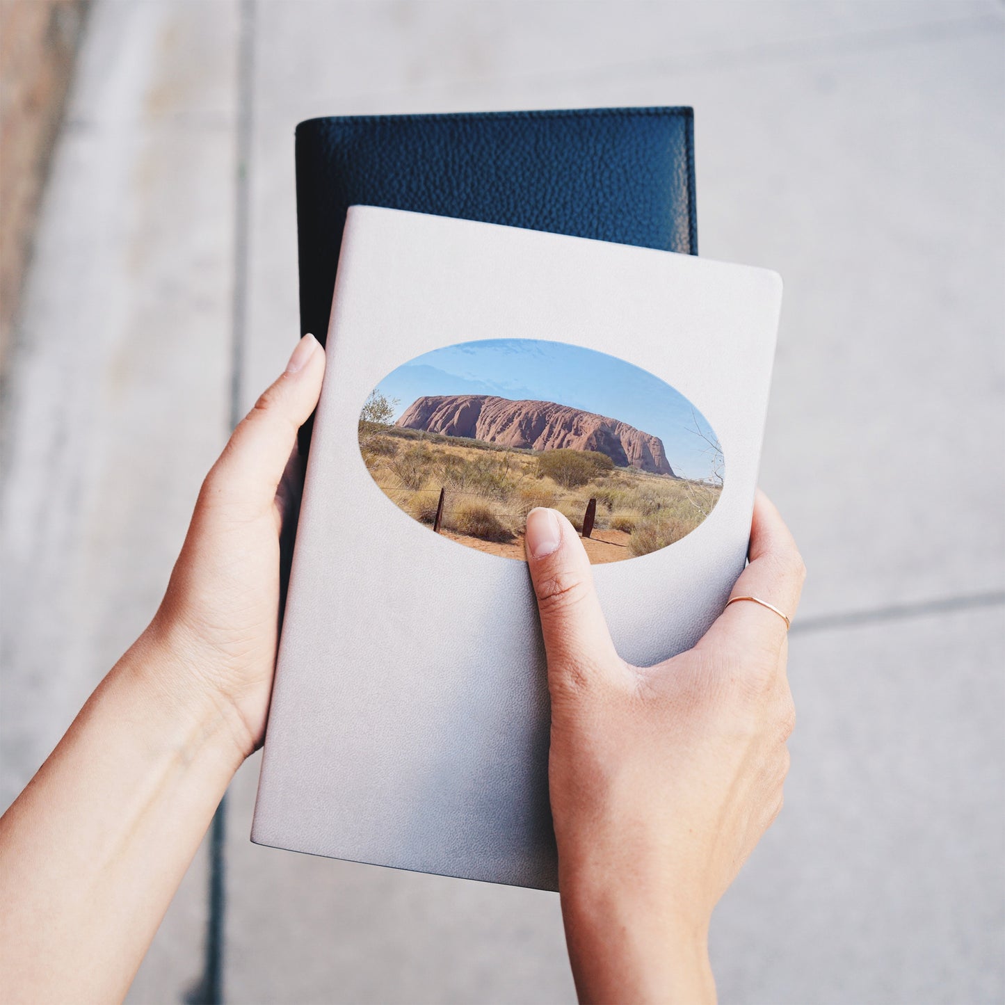 Uluru Sticker, Bucket List Sticker, Australian Outback Sticker, Australian Landmark Holiday Photo, Travel Sticker, Vacation Photo, Gift for Traveler