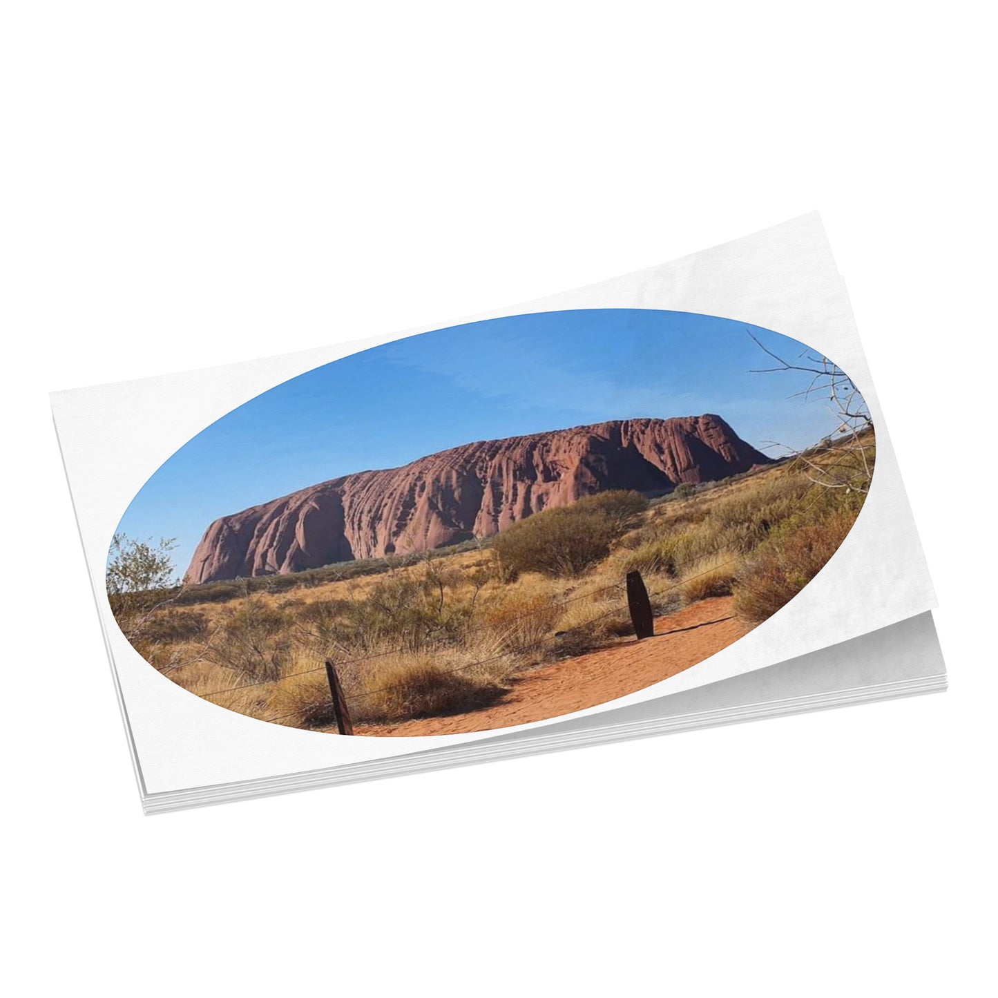 Uluru Sticker, Bucket List Sticker, Australian Outback Sticker, Australian Landmark Holiday Photo, Travel Sticker, Vacation Photo, Gift for Traveler