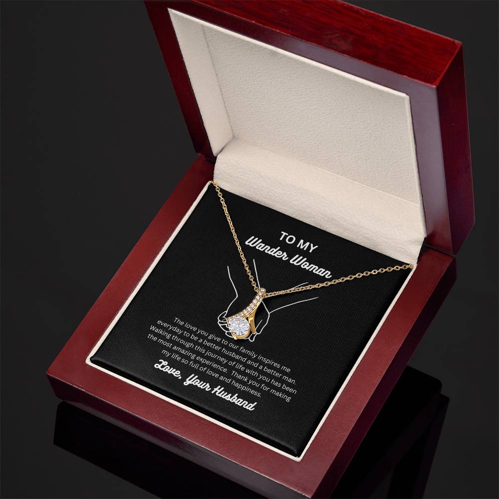 The love you give to our family inspires me - Alluring Beauty Necklace - To My Wander Woman