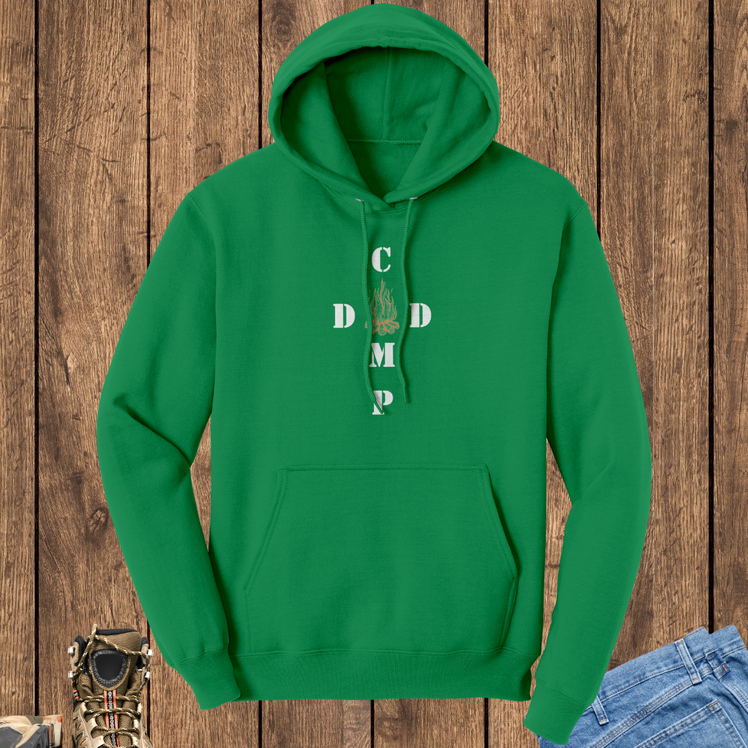 Camping Hoodie, Outdoors Hiking Gear, Camp Dad Apparel, Father's Day Gift, Family Camping Sweaters, Gift for New Dad, Pregnancy Announcement Apparel