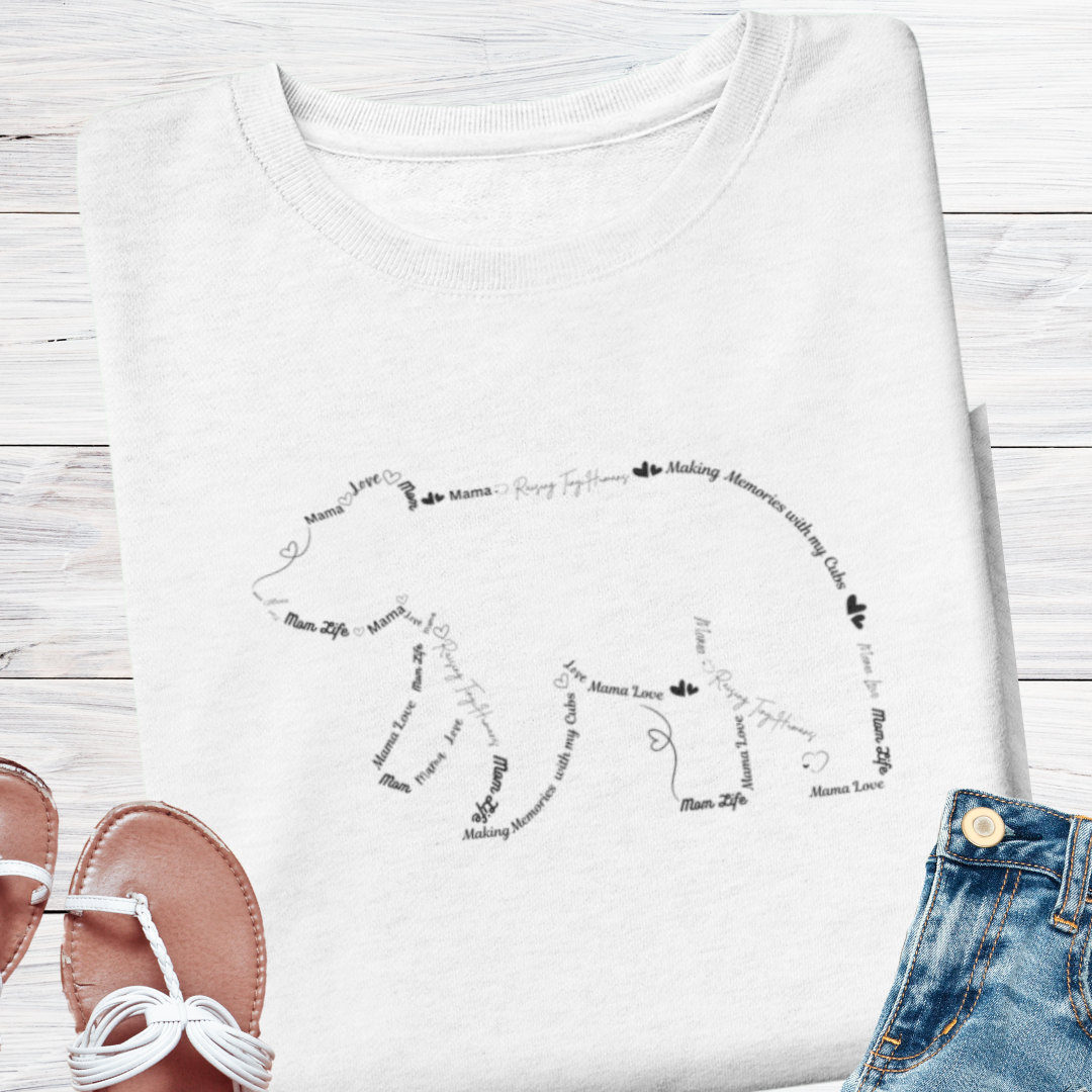 Mama Sweatshirt, Cute Bear Sweater, Mom Gift, Mother's Day Gift, New Mom Gift, Babyshower Gift, Gift for Her