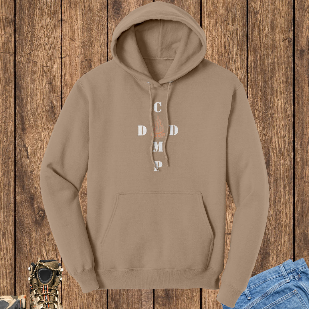 Camping Hoodie, Outdoors Hiking Gear, Camp Dad Apparel, Father's Day Gift, Family Camping Sweaters, Gift for New Dad, Pregnancy Announcement Apparel