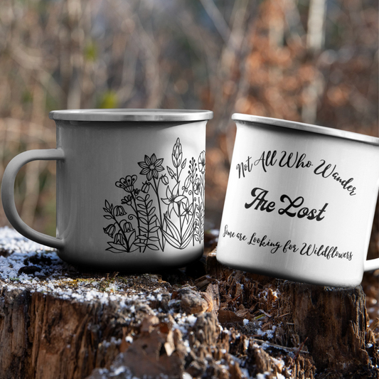 Not All Who Wander are Lost Camping Mug, Camper Mug, Travel Mug, Travel Cup, Stainless Steel Mug, Gift for Camper