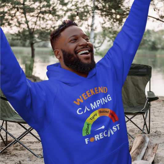 Weekend Camping Forecast Hoodie, Funny Camping Hooded Sweatshirt, Beer Drinking Hoodie, Campfire Sweatshirt, Alcohol Shirt, Gift for Campers