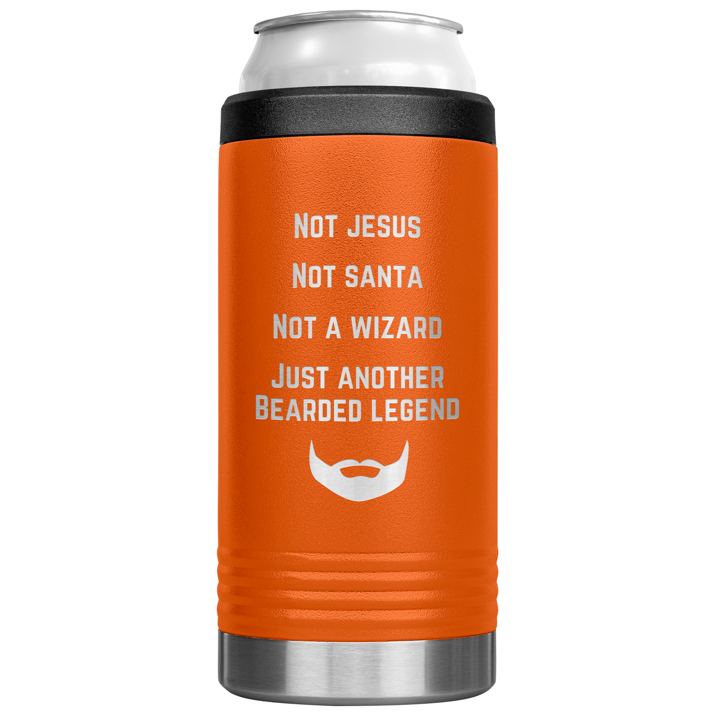 Beard_Can_Cooler_Beer_Cooler_Gift_for__12oz_Koozie_Main_Orange_Mockup.png