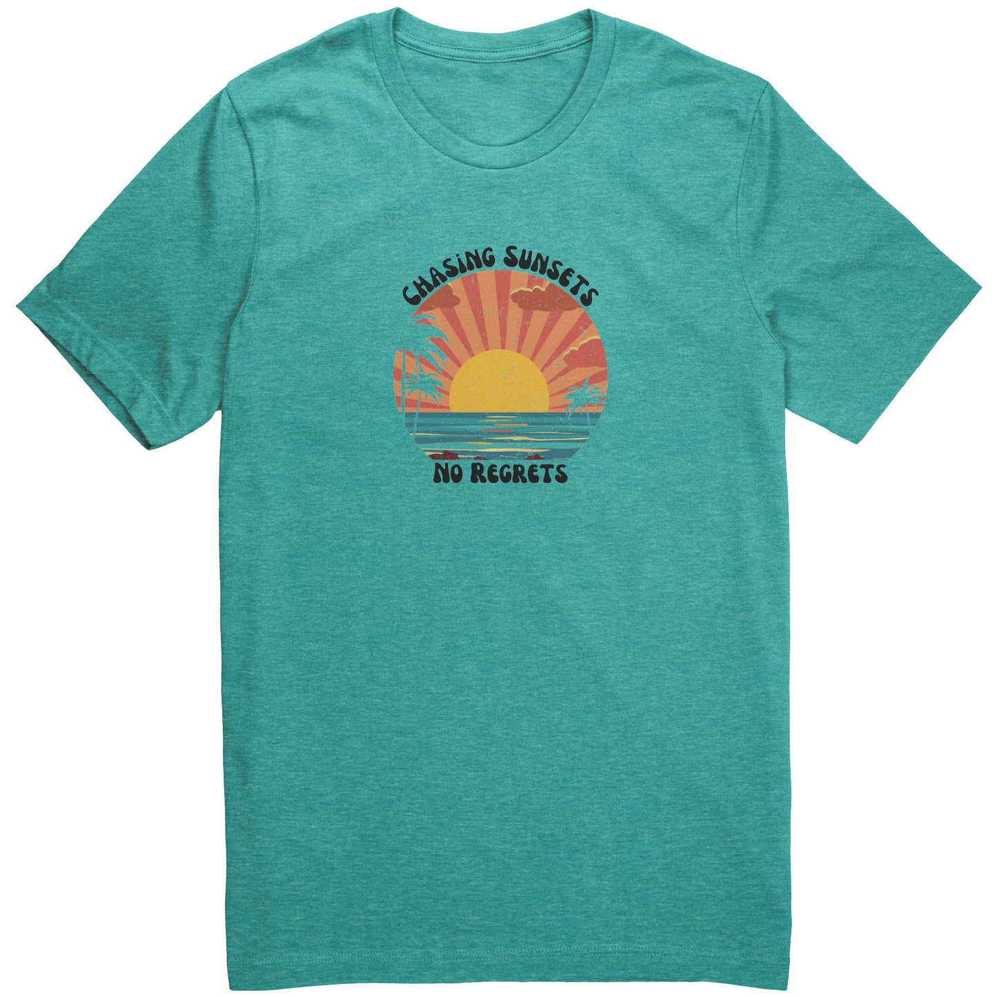 Chasing Sunsets Retro Vintage Tshirt, Sunset Shirt, Travel Tshirt, Summer Beach Shirt, Gift for Beach Lover