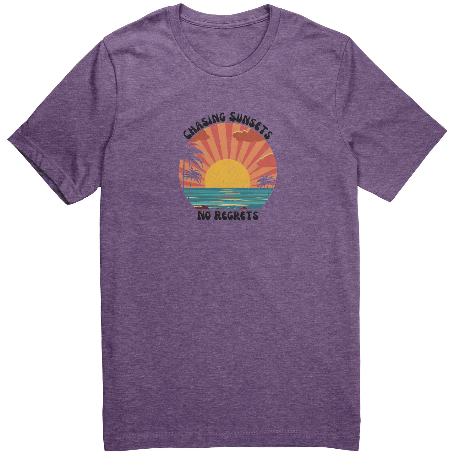 Chasing Sunsets Retro Vintage Tshirt, Sunset Shirt, Travel Tshirt, Summer Beach Shirt, Gift for Beach Lover