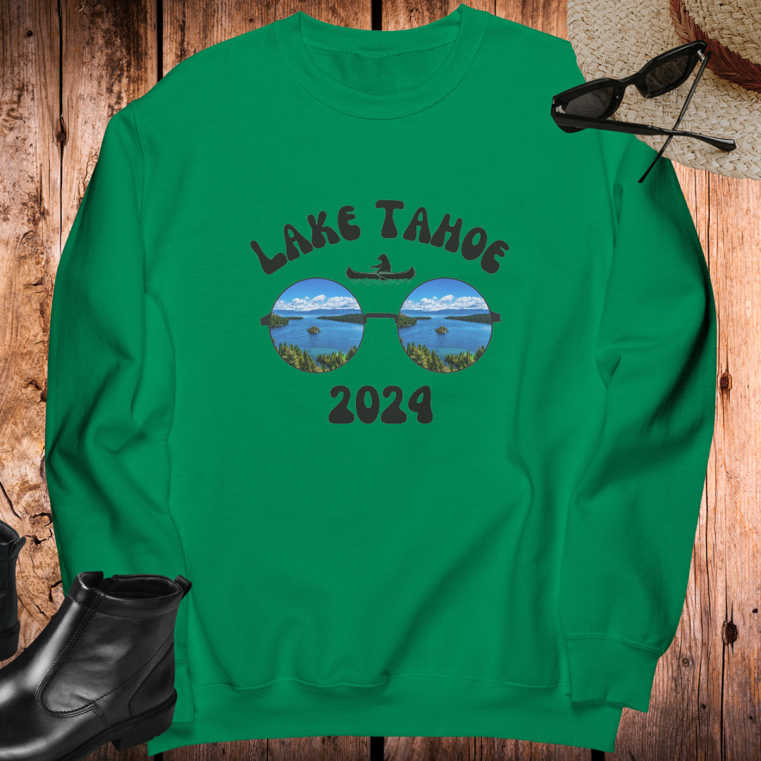 Lake Tahoe Sweatshirt with custom year, Lake Tahoe Sweater, Lake Tahoe Vacation, Lake Tahoe Clothing, Lake Life Clothing, Gift for Him/Her