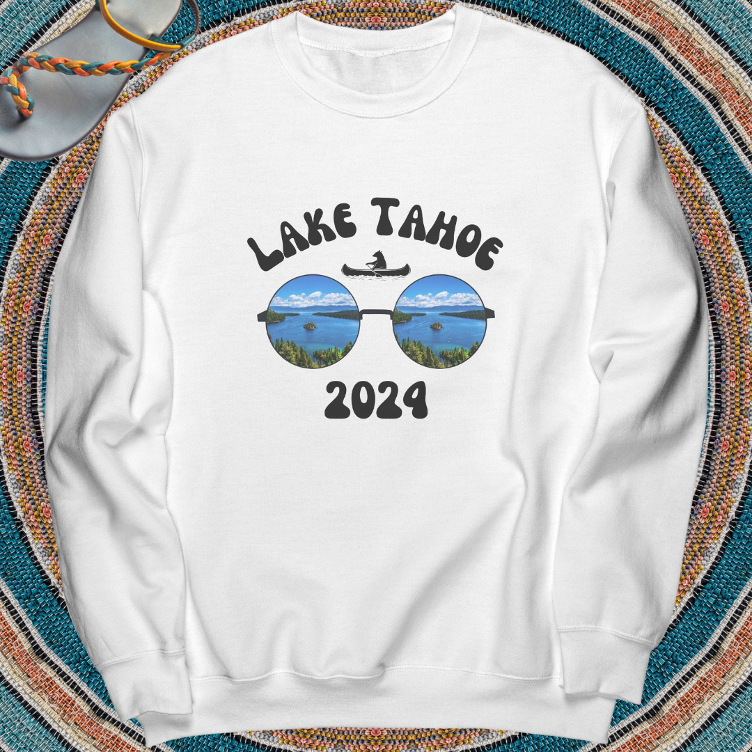 Lake Tahoe Sweatshirt with custom year, Lake Tahoe Sweater, Lake Tahoe Vacation, Lake Tahoe Clothing, Lake Life Clothing, Gift for Him/Her