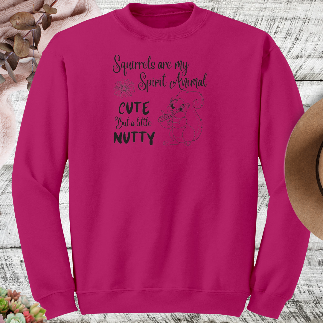 Squirrel Sweatshirt, Animal Lover Sweater, Squirrel Lover Sweatshirt, Nature Lover Gift, Squirrel Apparel, Funny Gift for Her