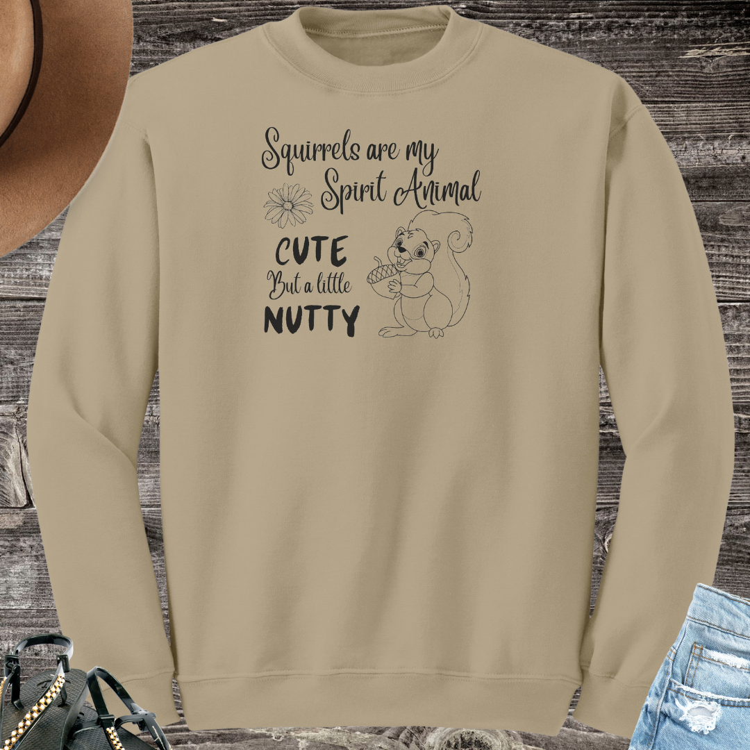 Squirrel Sweatshirt, Animal Lover Sweater, Squirrel Lover Sweatshirt, Nature Lover Gift, Squirrel Apparel, Funny Gift for Her