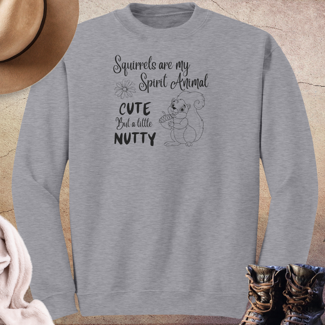 Squirrel Sweatshirt, Animal Lover Sweater, Squirrel Lover Sweatshirt, Nature Lover Gift, Squirrel Apparel, Funny Gift for Her