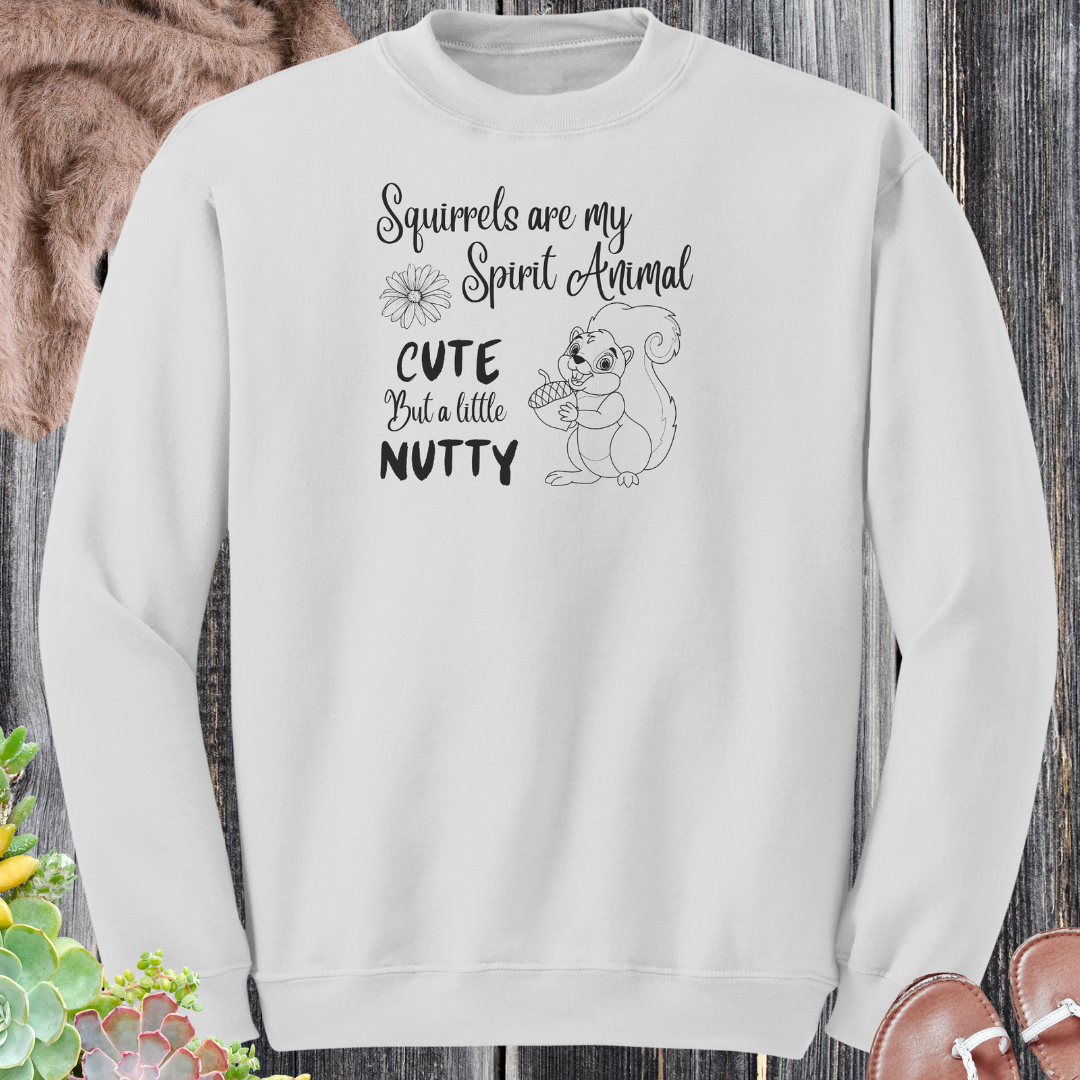 Squirrel Sweatshirt, Animal Lover Sweater, Squirrel Lover Sweatshirt, Nature Lover Gift, Squirrel Apparel, Funny Gift for Her