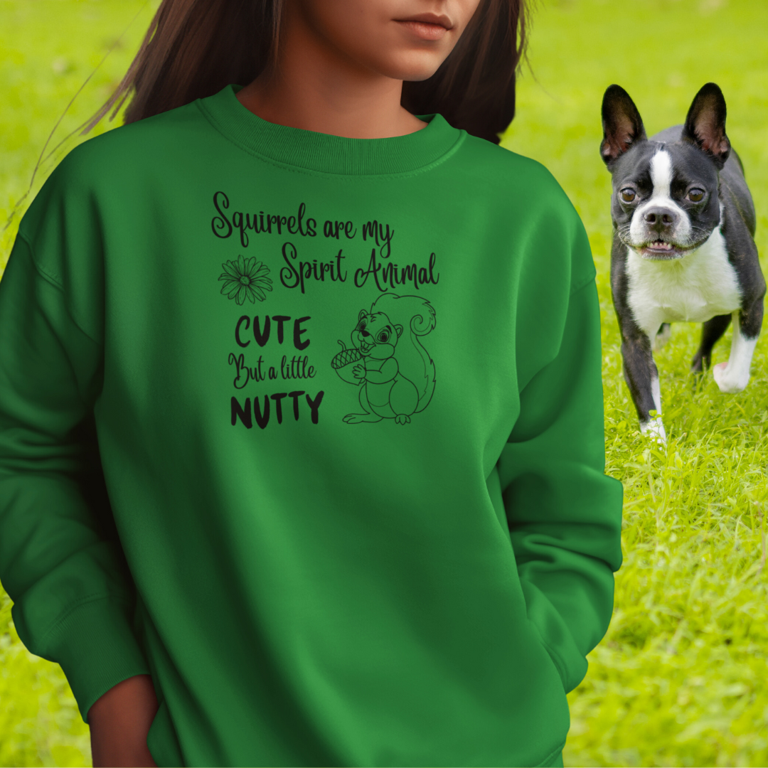 Squirrel Sweatshirt, Animal Lover Sweater, Squirrel Lover Sweatshirt, Nature Lover Gift, Squirrel Apparel, Funny Gift for Her