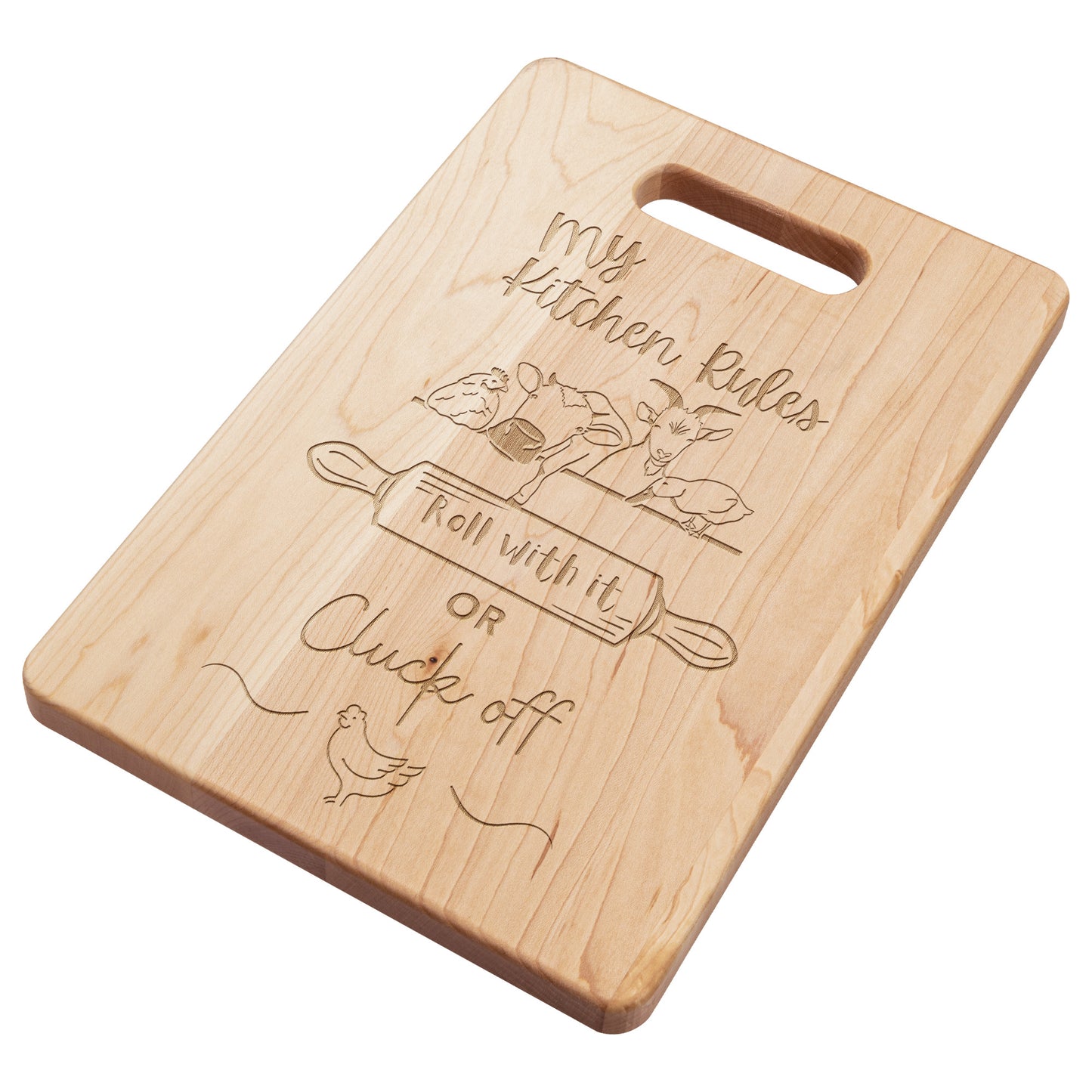 Funny Farm Animals Cutting Board, Farm Decor Kitchen Accessories, House-warming Gift, Engagement Wedding Gift, Mother's Day Gift