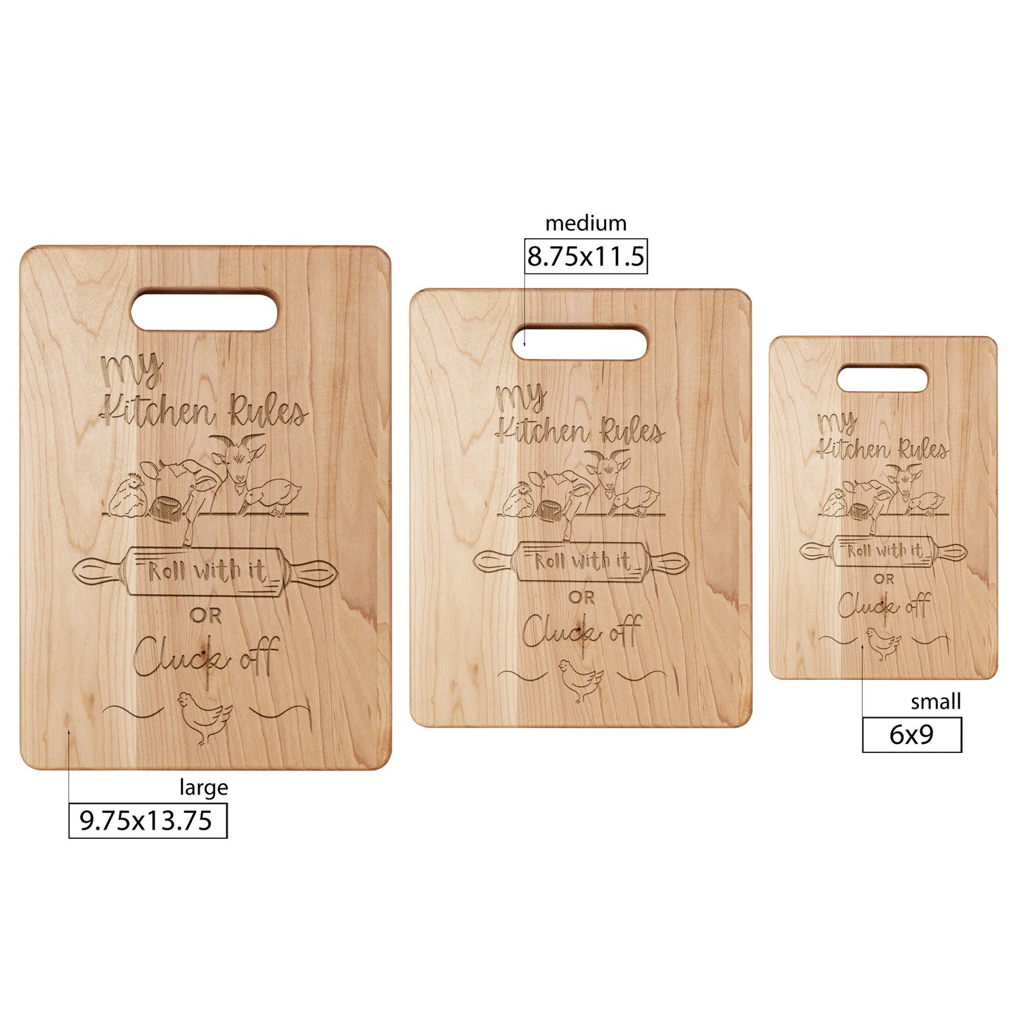 Funny Farm Animals Cutting Board, Farm Decor Kitchen Accessories, House-warming Gift, Engagement Wedding Gift, Mother's Day Gift