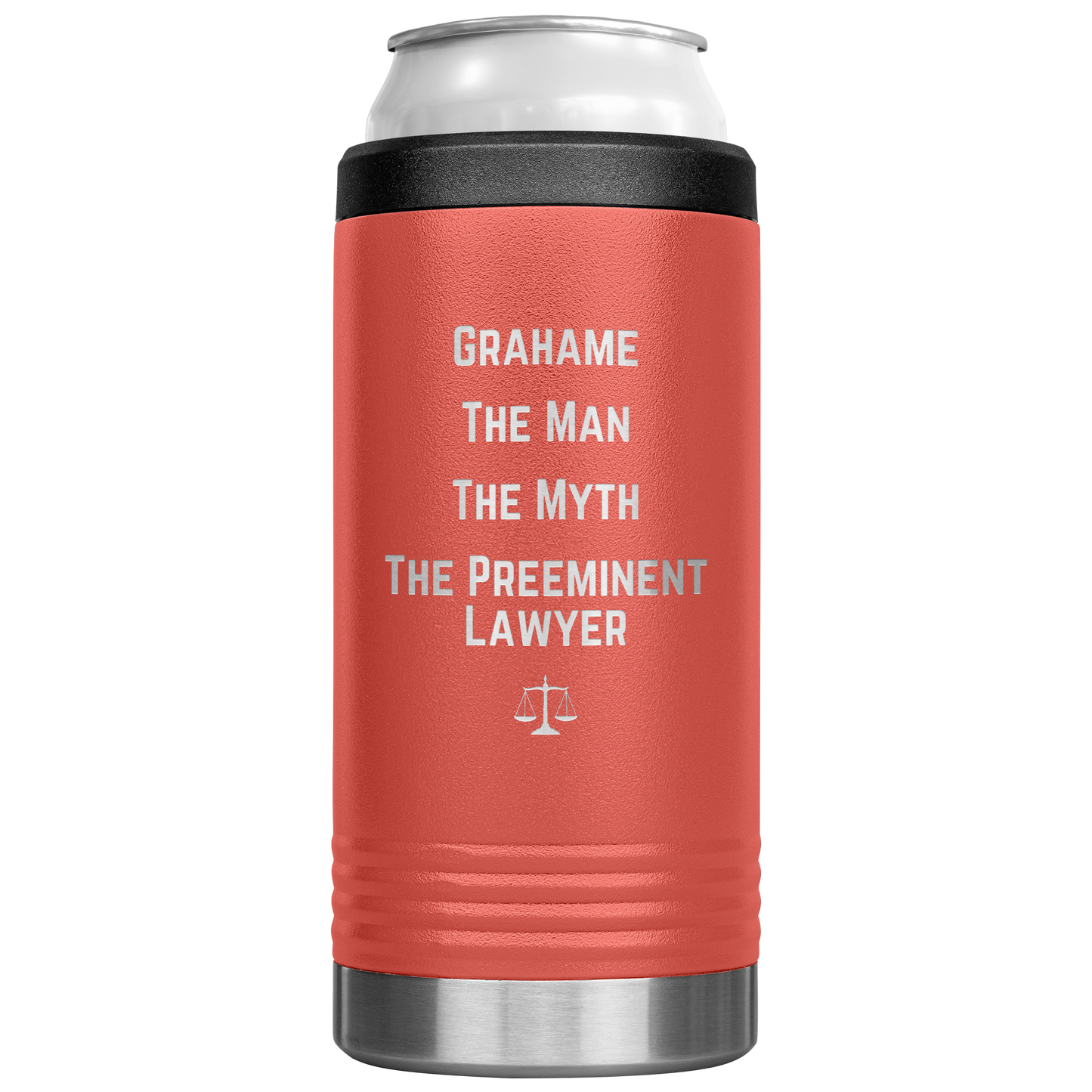 Funny_Personalized_Can_Cooler_Custom_Be_12oz_Koozie_Main_Coral_Mockup.png