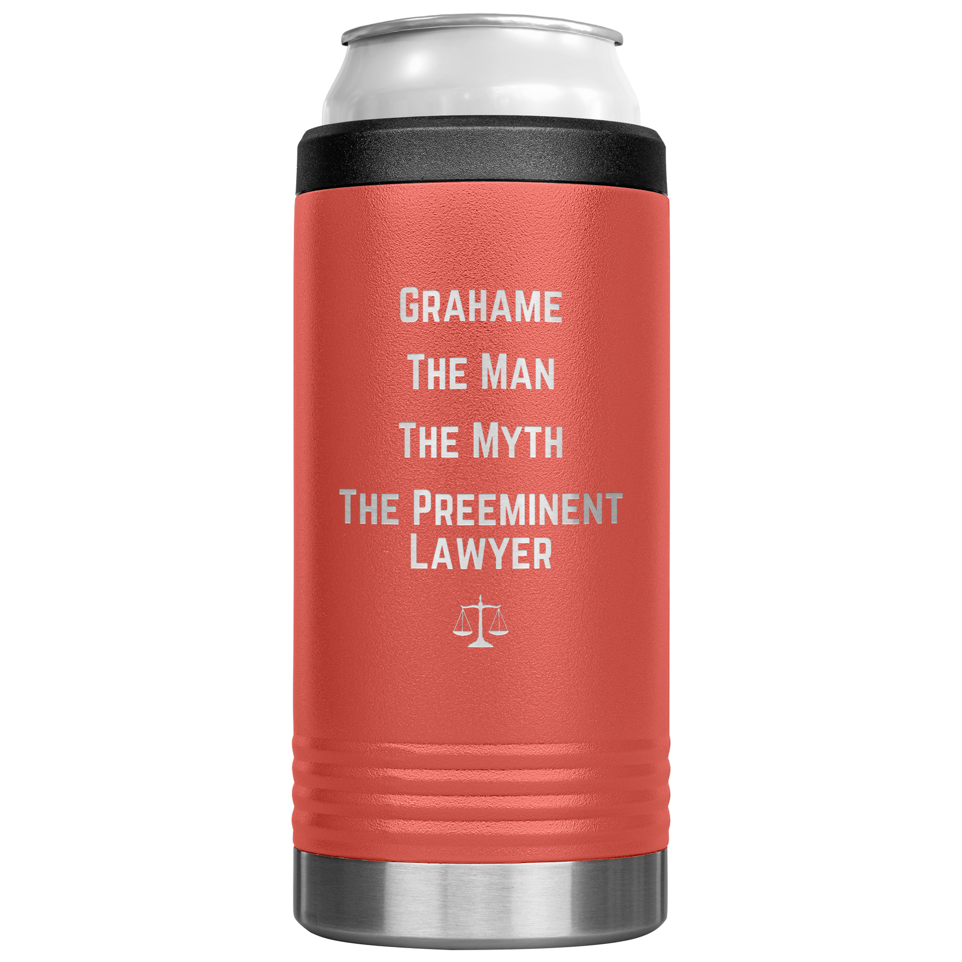 Funny_Personalized_Can_Cooler_Custom_Be_12oz_Koozie_Main_Coral_Mockup.png