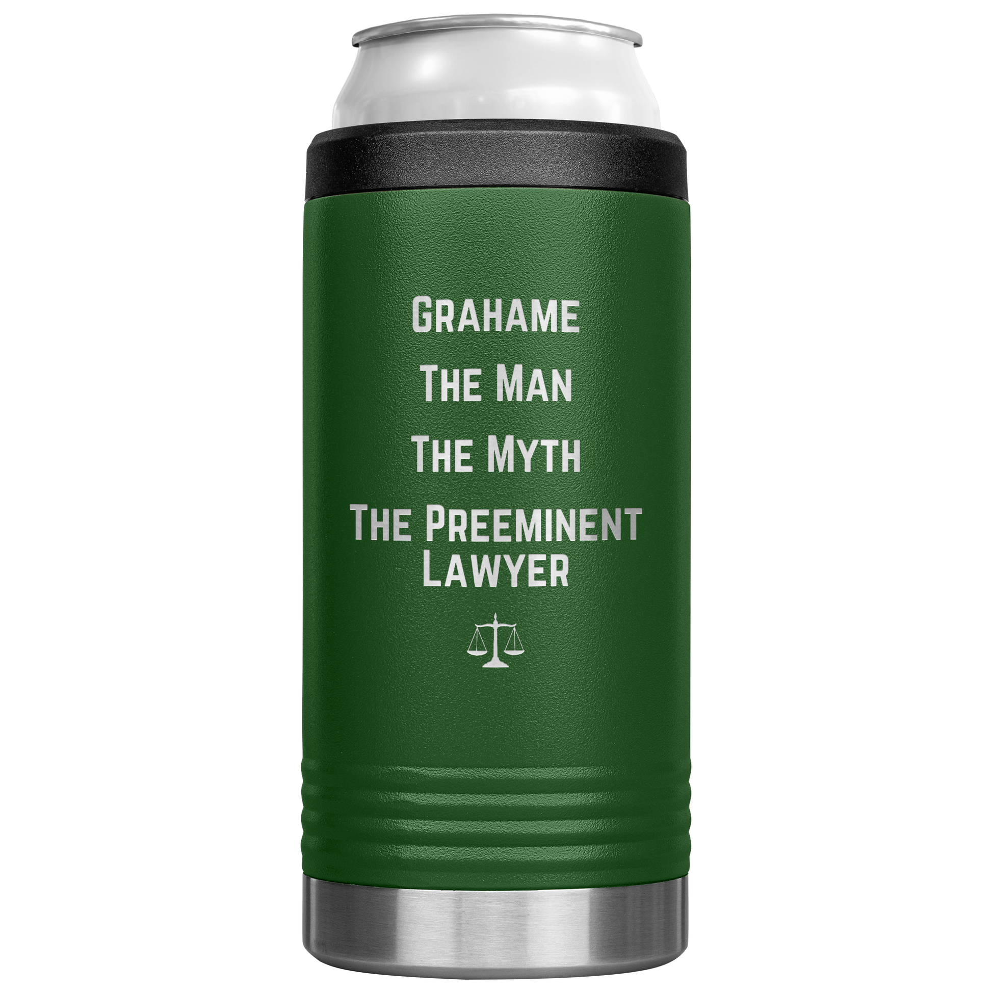 Funny_Personalized_Can_Cooler_Custom_Be_12oz_Koozie_Main_Green_Mockup.png