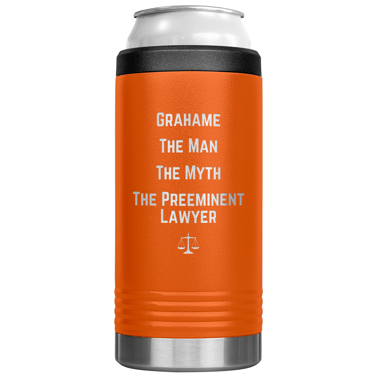 Funny_Personalized_Can_Cooler_Custom_Be_12oz_Koozie_Main_Orange_Mockup.png