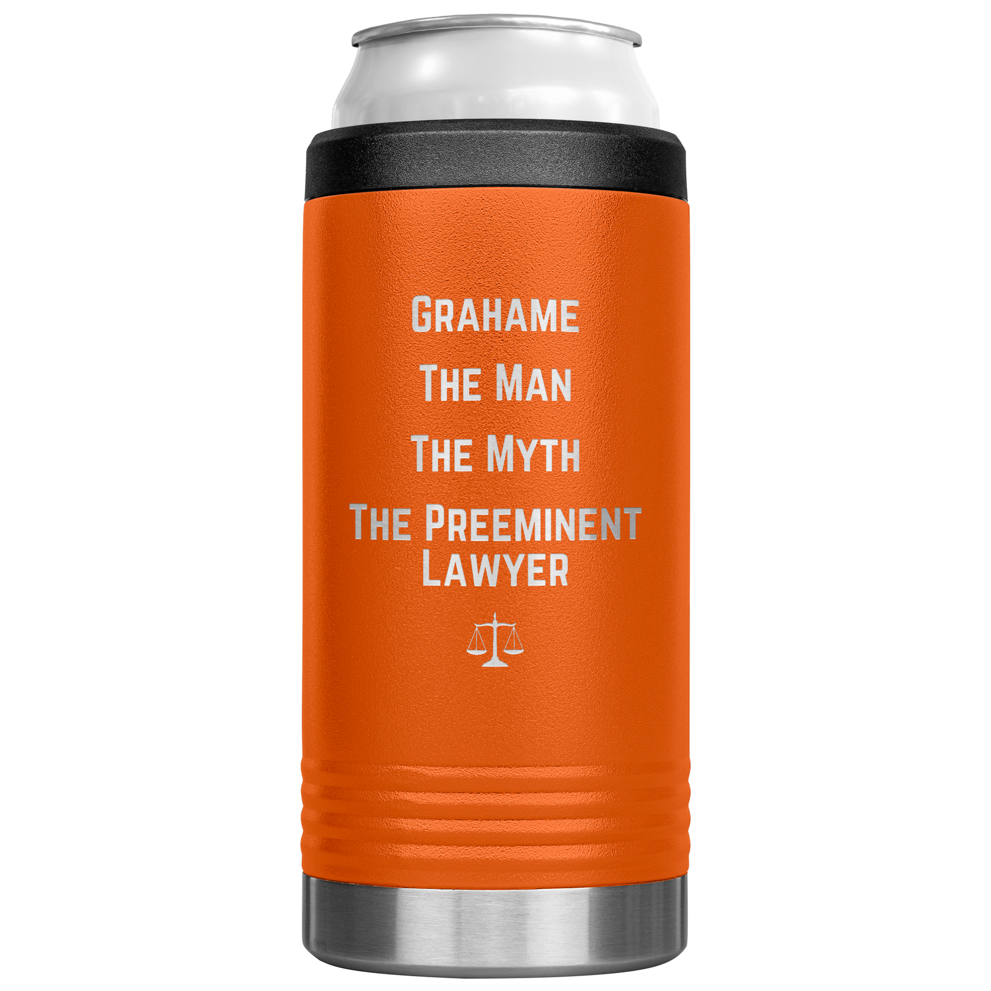 Funny_Personalized_Can_Cooler_Custom_Be_12oz_Koozie_Main_Orange_Mockup.png