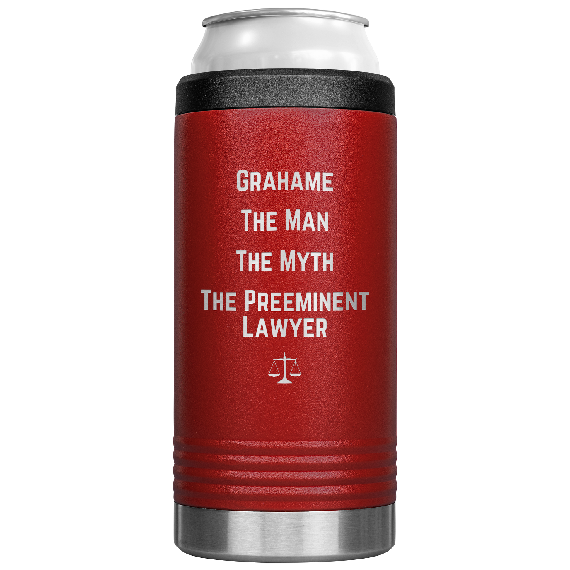 Funny_Personalized_Can_Cooler_Custom_Be_12oz_Koozie_Main_Red_Mockup.png