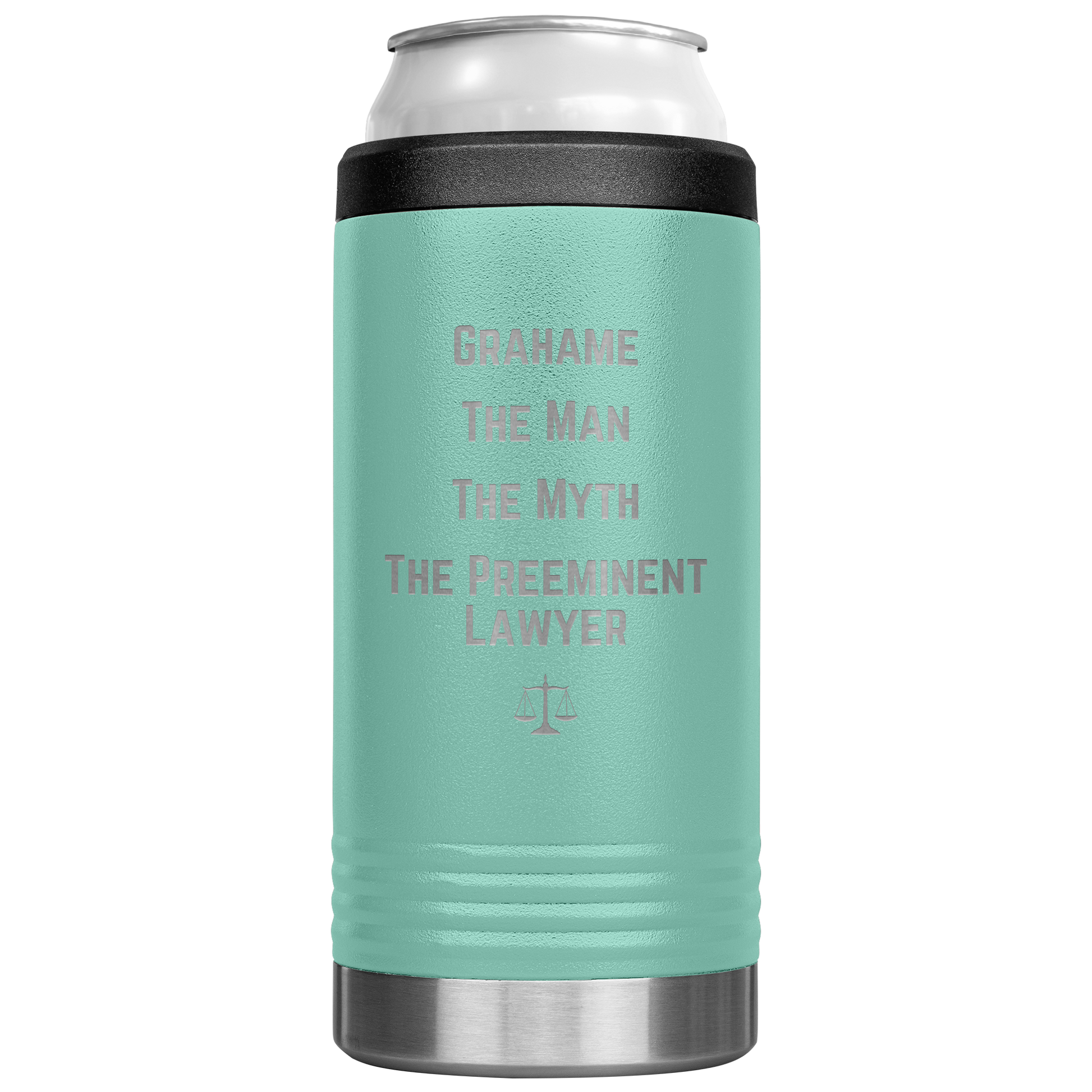 Funny_Personalized_Can_Cooler_Custom_Be_12oz_Koozie_Main_Teal_Mockup.png