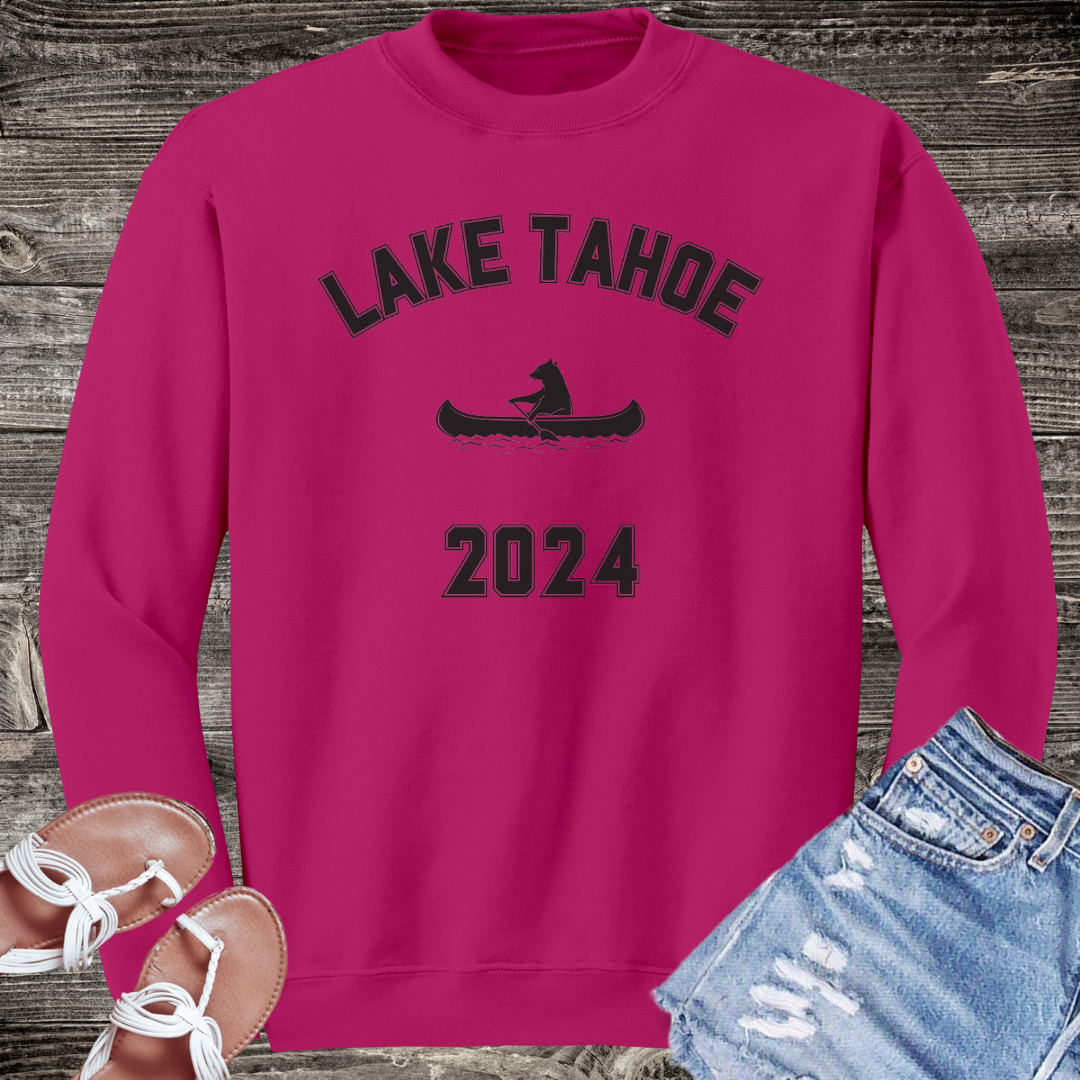 Lake Tahoe Custom Sweatshirt, Lake Tahoe Unisex Crewneck Sweater, Lake Tahoe Vacation Gift, College Sweatshirt, Matching Group Shirts
