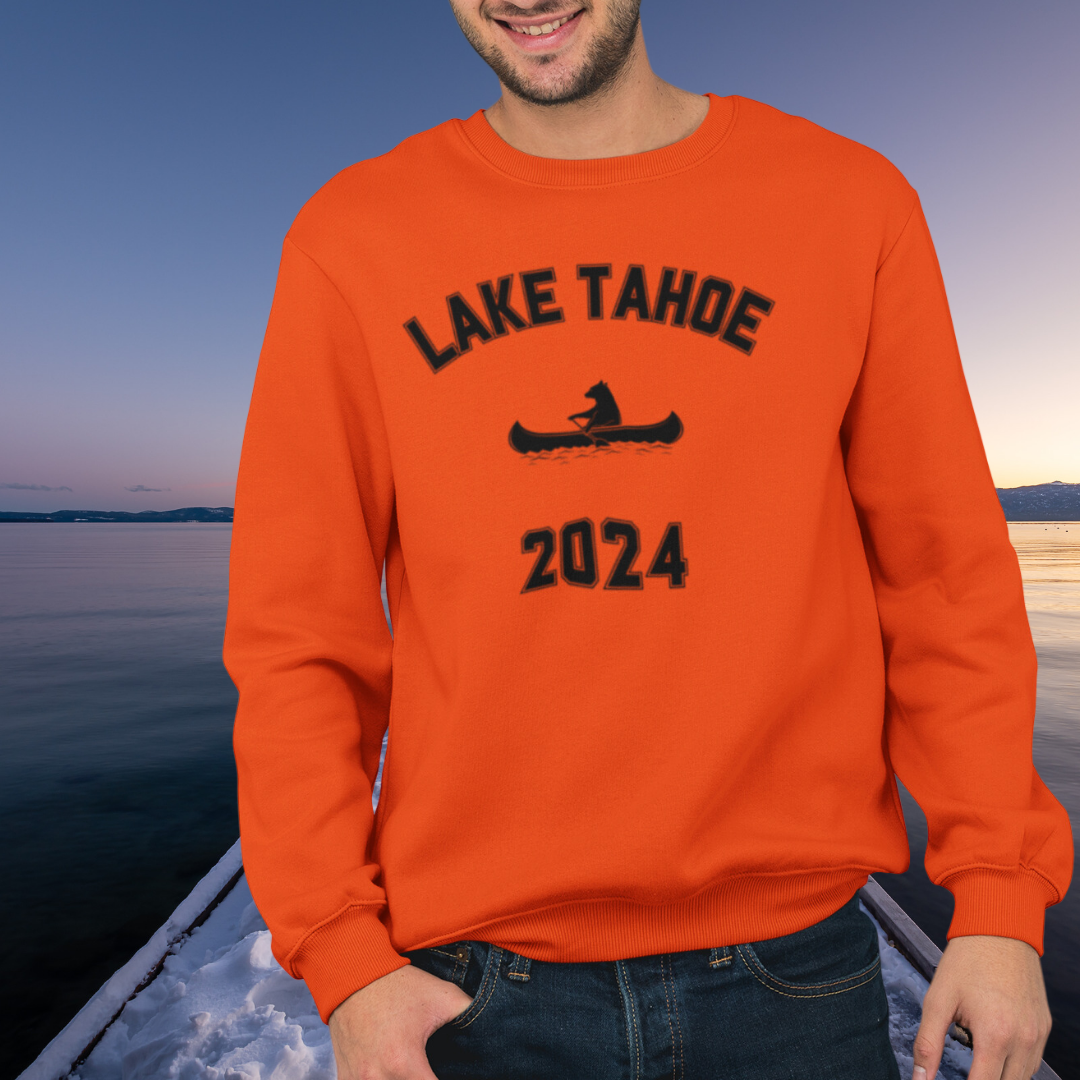 Lake Tahoe Custom Sweatshirt, Lake Tahoe Unisex Crewneck Sweater, Lake Tahoe Vacation Gift, College Sweatshirt, Matching Group Shirts