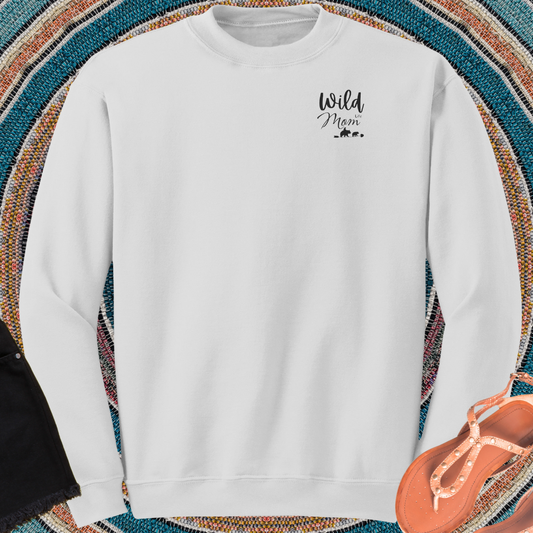 Custom Wild Mom Life Sweatshirt, Minimalist Mom Life Crewneck Sweater, Mom Shirt, Mother's Day Gift, Gift for Mom
