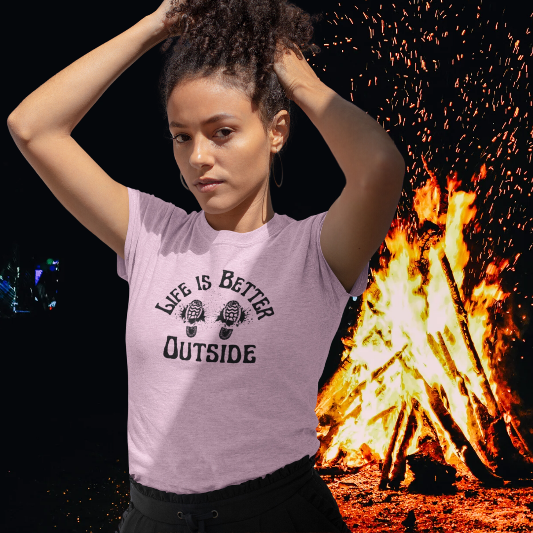 Life is Better Outside Hiking Tee, Camping Outdoors Shirt, Vacation Shirt, Adventure Shirt, Outdoorsy Tshirt, Nature Lover Gift