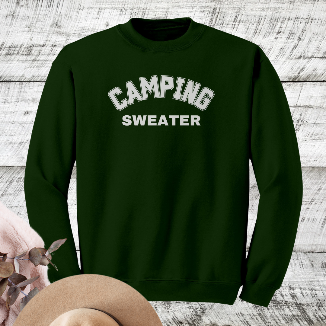 Camping Sweater, Cozy Fall Sweatshirt, Outdoor Camp Sweatshirt, Family Camping Sweaters, Hiking Unisex Crewneck, Camp Life Apparel