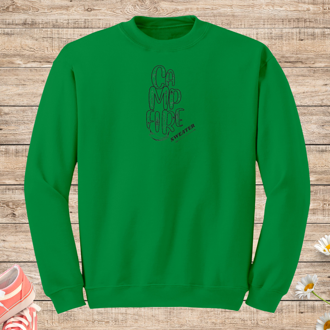 Campfire Sweatshirt, Camping Sweater, Outdoorsy Sweatshirt, Hiking Sweater, Pine Trees Sweatshirt, Nature Lover Sweater, RV Sweater