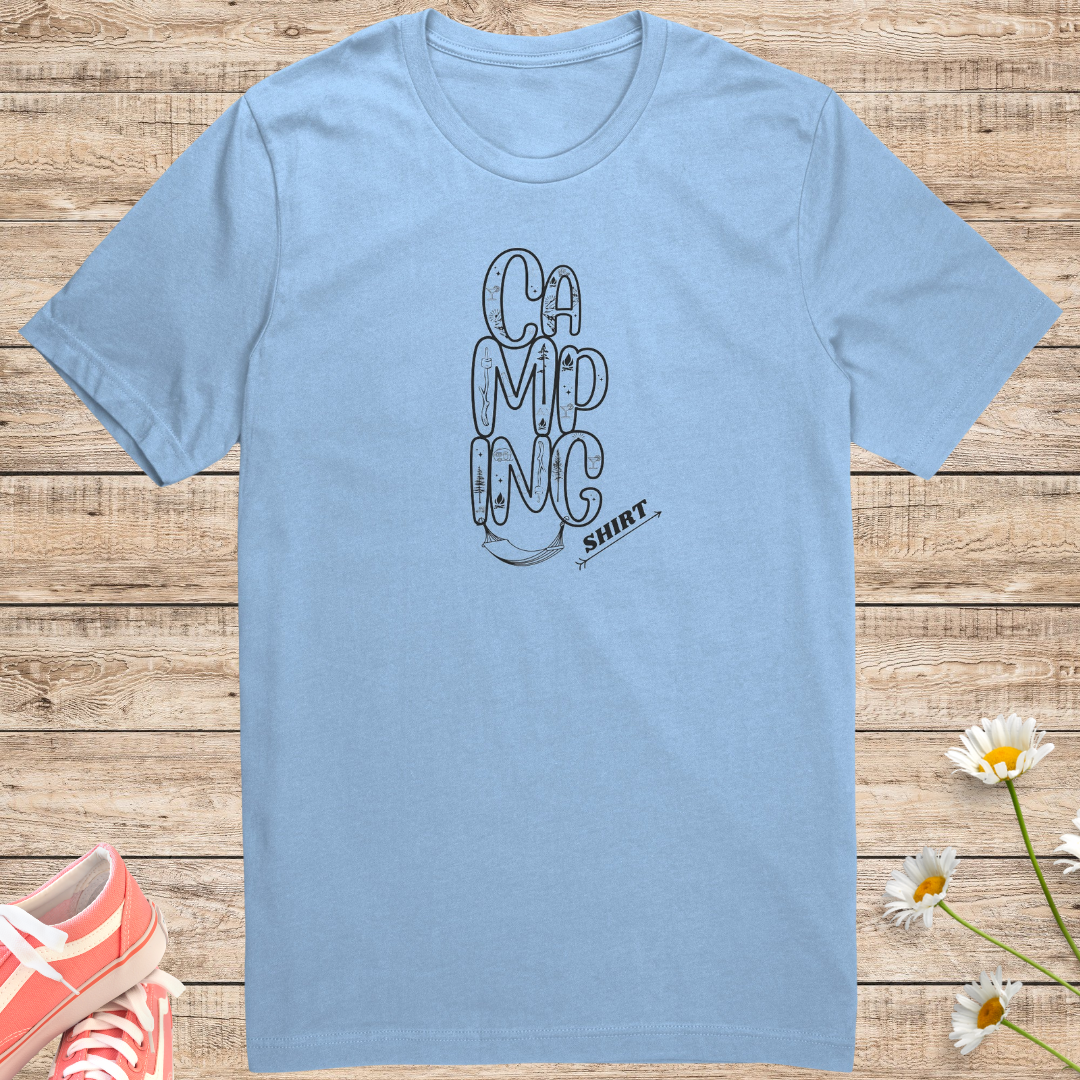 Camping Shirt, Hiking Shirt, Outdoorsy TShirt, RV Shirt, Caravan Shirt, Car Camping Shirt, Hummock Camp Shirt, Pine Tree Shirt, Gift for Camp Lover