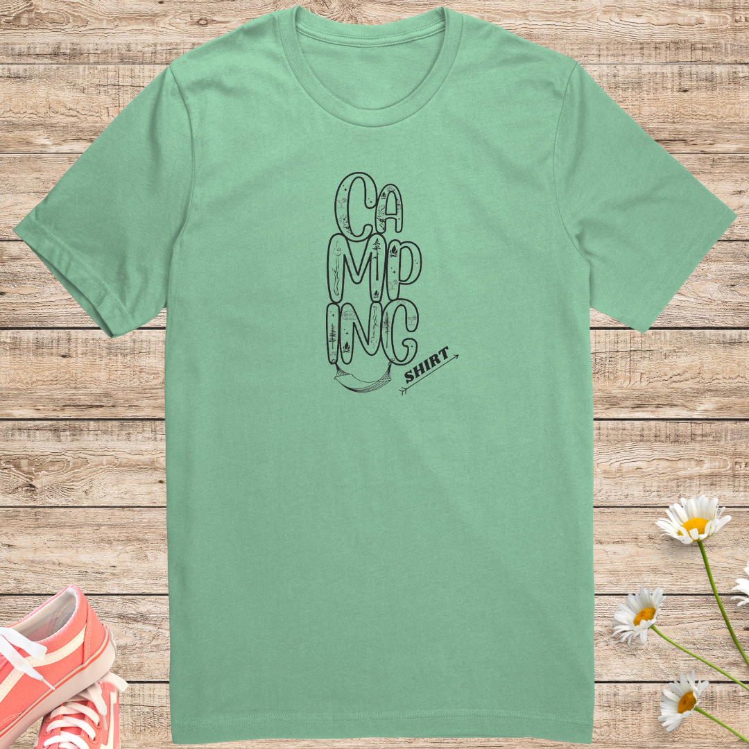 Camping Shirt, Hiking Shirt, Outdoorsy TShirt, RV Shirt, Caravan Shirt, Car Camping Shirt, Hummock Camp Shirt, Pine Tree Shirt, Gift for Camp Lover