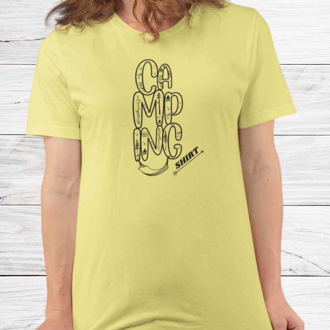 Camping Shirt, Hiking Shirt, Outdoorsy TShirt, RV Shirt, Caravan Shirt, Car Camping Shirt, Hummock Camp Shirt, Pine Tree Shirt, Gift for Camp Lover