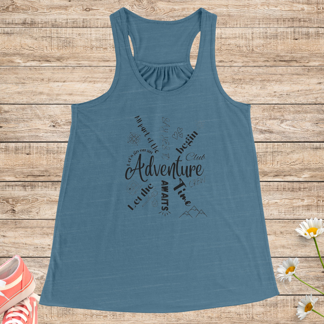 Women's Hiking Tank Top, Women's Flowy Exercise Top, Comfy Yoga Tank, Cute Summer Top, Gift for Adventure Lover